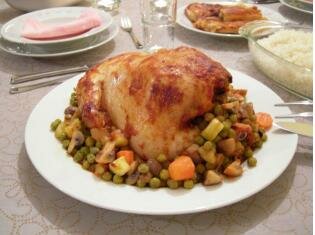 fırında tavuk fırında tavuk sosu ile yapılışı