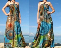 rengrenk yazlik elbiseler